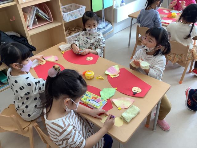 どんな飾りがあったかなと考えながら作りました★