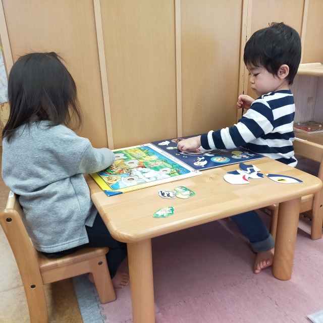 パズルに夢中！