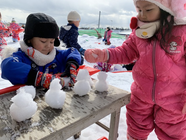 ゆきのこぼうずが遊びに来てくれたよ★もっと仲良くなりたいな！